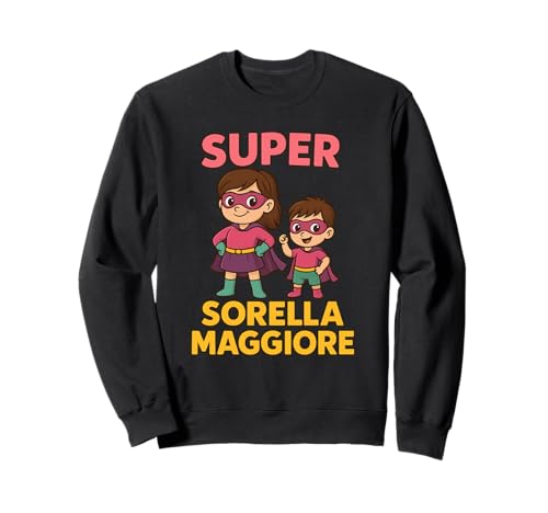 Kinder Superheld Große Schwester T-Shirt Geschenk Sweatshirt von Super Große Schwester Geschenk Mädchen Kinder