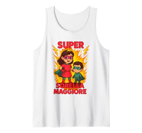 Kinder Superheld Große Schwester T-Shirt Geschenk Tank Top von Super Große Schwester Geschenk Mädchen Kinder