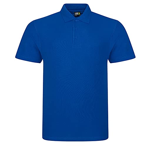 Klassisches Poloshirt für Herren, kurzärmelig, einfarbig, für Arbeit, Sport, robust, für Gartenarbeit und Bauarbeiten, königsblau, 6XL von Super Lemon