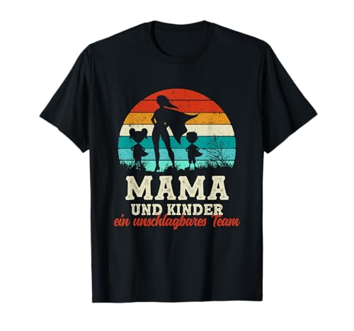 Team Mama Und Kinder Superheld Muttertag Stolze Super Mama T-Shirt Team Mama Und Kinder Superheld Muttertag Stolze Super Mama T-Shirt von Super Mama Outfit Von Kinder Muttertagsgeschenk
