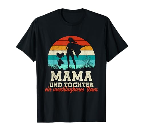 Team Mama Und Tochter Superheld Muttertag Stolze Super Mama T-Shirt von Super Mama Outfit Von Tochter Muttertagsgeschenk