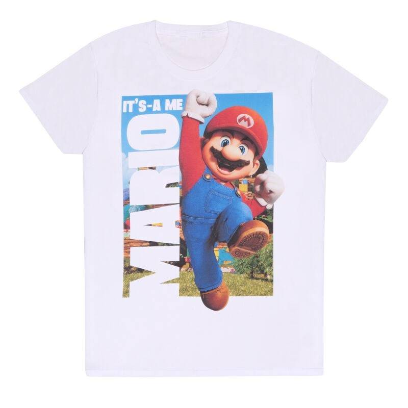 Super Mario Bros. - Gaming T-Shirt - It´s A Me Mario - S bis XXL - Größe L - weiß von Super Mario Bros.