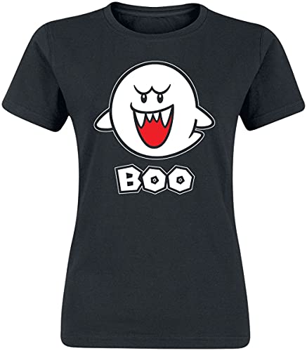 SUPER MARIO Boo Frauen T-Shirt schwarz M von SUPER MARIO