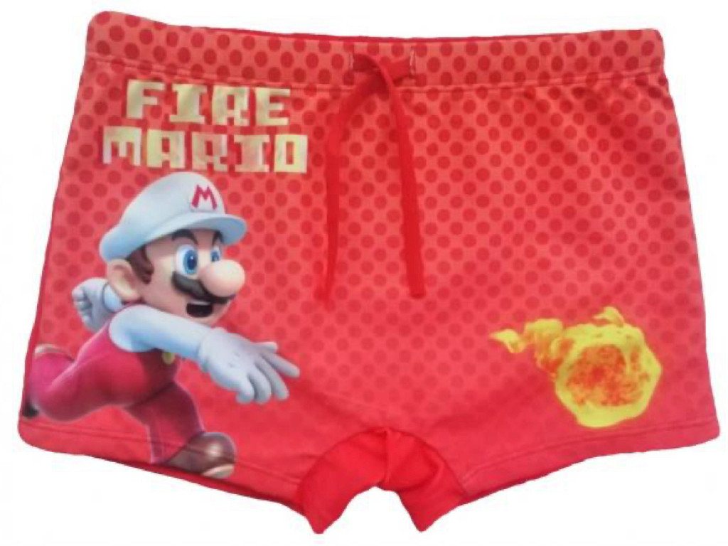 Super Mario Boxer-Badehose Badehose Bademode Super Mario Boxer-Badehose Badehose Bademode von Super Mario