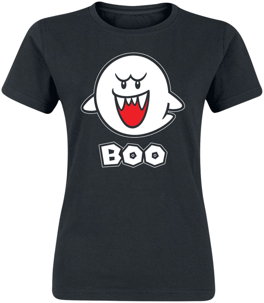 Super Mario - Gaming T-Shirt - Boo - M bis XXL - für Damen - Größe XL - schwarz von Super Mario