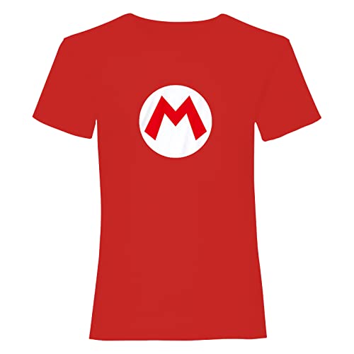 Super Mario Mario Badge Unisex Kapuzenpullover rot XL 80% Baumwolle, 20% Polyester Fan-Merch, Gaming von Super Mario