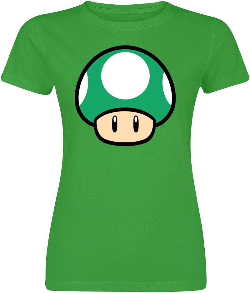 Super Mario Pilz T-Shirt grün in L von Super Mario
