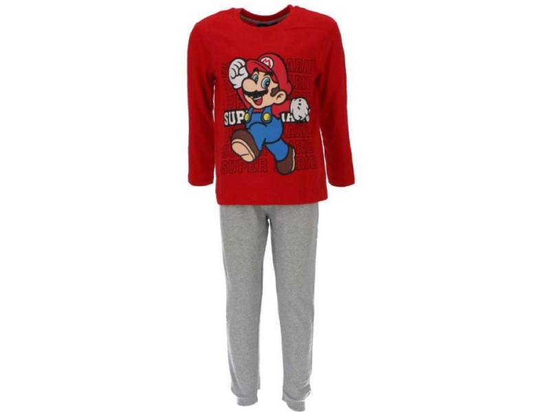 Super Mario Schlafanzug Super Mario Pyjama von Super Mario