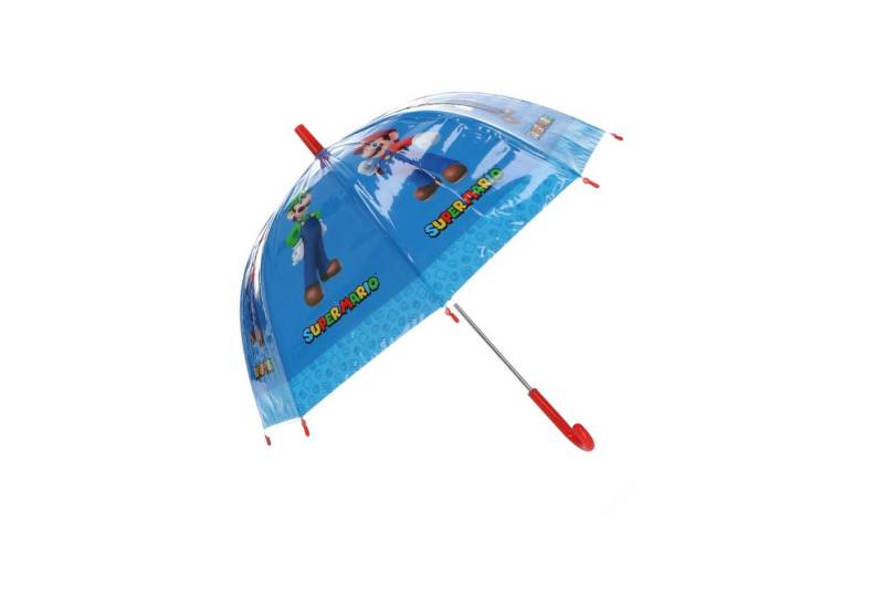 Super Mario Stockregenschirm Regenschirm Ø 69 CM Stockschirm für Kinder von Super Mario
