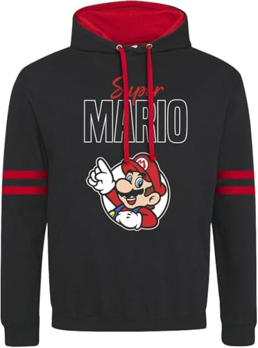Super Mario Super Hero Mario Männer Kapuzenpullover Multicolor S von Super Mario