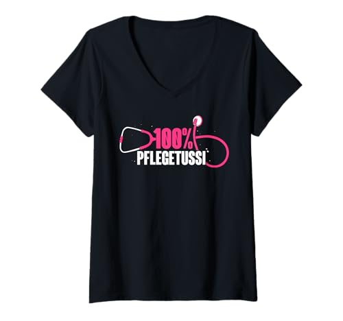 Damen Lustige Altenpflegerin Geschenke - Pflegeberufe T-Shirt mit V-Ausschnitt Damen Lustige Altenpflegerin Geschenke - Pflegeberufe T-Shirt mit V-Ausschnitt von Super Pflegeberufe und Altenpflegerin Geschenke