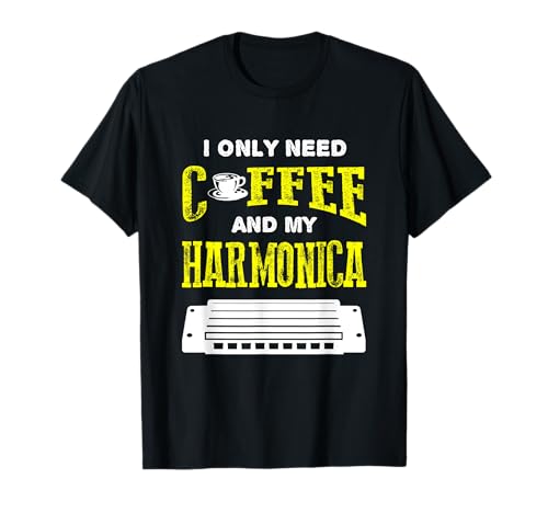 Mundharmonika für Kinder Geschenke und brauchen Kaffee T-Shirt von Super Shoppa Harmonica