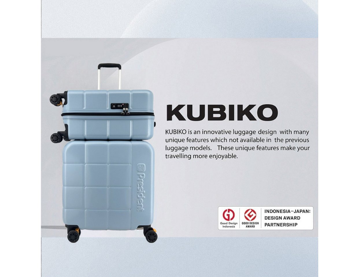 Super Solu Hartschalen-Trolley Hartschalenkoffer aus Smart PC recyceltem Material / Reisekoffer, 4 Rollen, 2er-Set (20''+24), Blau, DESIGN AWARD, TSA-Zahlenschloss von Super Solu