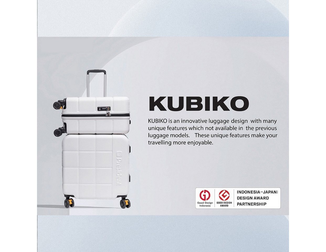 Super Solu Hartschalen-Trolley Hartschalenkoffer aus Smart PC recyceltem Material / Reisekoffer, 4 Rollen, 2er-Set (20''+24), Weiß, DESIGN AWARD, TSA-Zahlenschloss von Super Solu