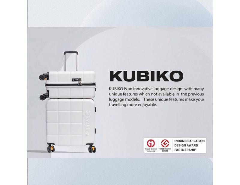 Super Solu Hartschalen-Trolley Hartschalenkoffer aus Smart PC recyceltem Material / Reisekoffer, 4 Rollen, 2er-Set (20''+24), Weiß, DESIGN AWARD, TSA-Zahlenschloss von Super Solu