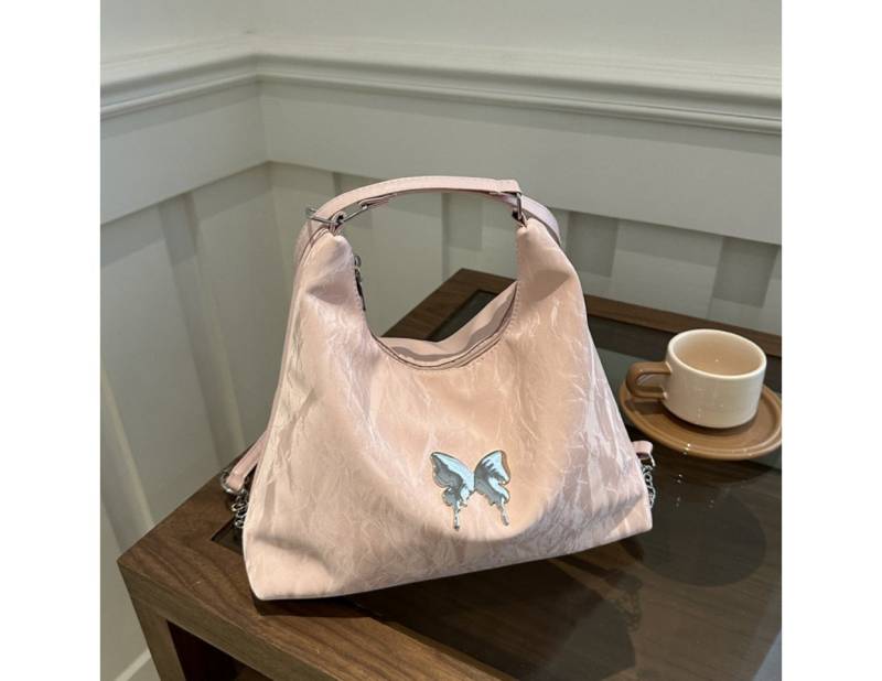 Super Solu Schultertasche Multifunktionale Damen Tasche 3-in-1 mit Schmetterling & Kette (Stück, 1-tlg., B/H/T30/26,5/9cm), 3 Tragemöglichkeiten: Rucksack, Schultertasche und Unterarmtasche von Super Solu