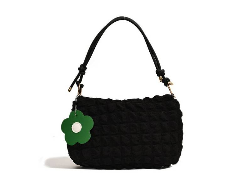 Super Solu Schultertasche Puffer Cloud Bag, Damen Umhängetasche Handtasche in Wolken-Style (Schwarz, 1-tlg., 8*16*27cm(B/H/T), ultraleichte Stofftasche, flexibel als Schulter- & Unterarmtasche von Super Solu