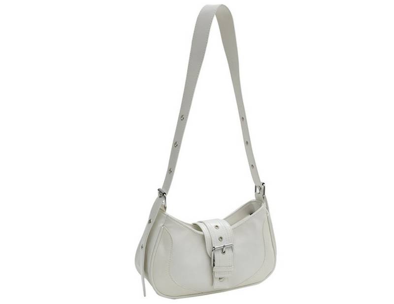 Super Solu Schultertasche Y2K Damentasche–Retro Umhängetasche PU Leder, Verstellbar Handtasche (28x8x15cm (L*T*H), 1-tlg., SS-Street-Weiß), Streetstyle, Leicht von Super Solu