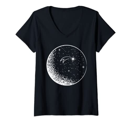 Damen Sternschnuppe Stern Sternenhimmel Geschenk T-Shirt mit V-Ausschnitt Damen Sternschnuppe Stern Sternenhimmel Geschenk T-Shirt mit V-Ausschnitt von Super Sternschnuppen & Sterne Designs