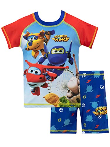 Super Wings Jungen Jett Donnie und Jerome Zweiteiliger Badeanzug Mehrfarbig 86 von Super Wings