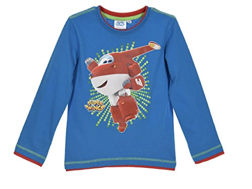 Super Wings Langarmshirt (98 - ca. 3 Jahre, Blue) von Super Wings