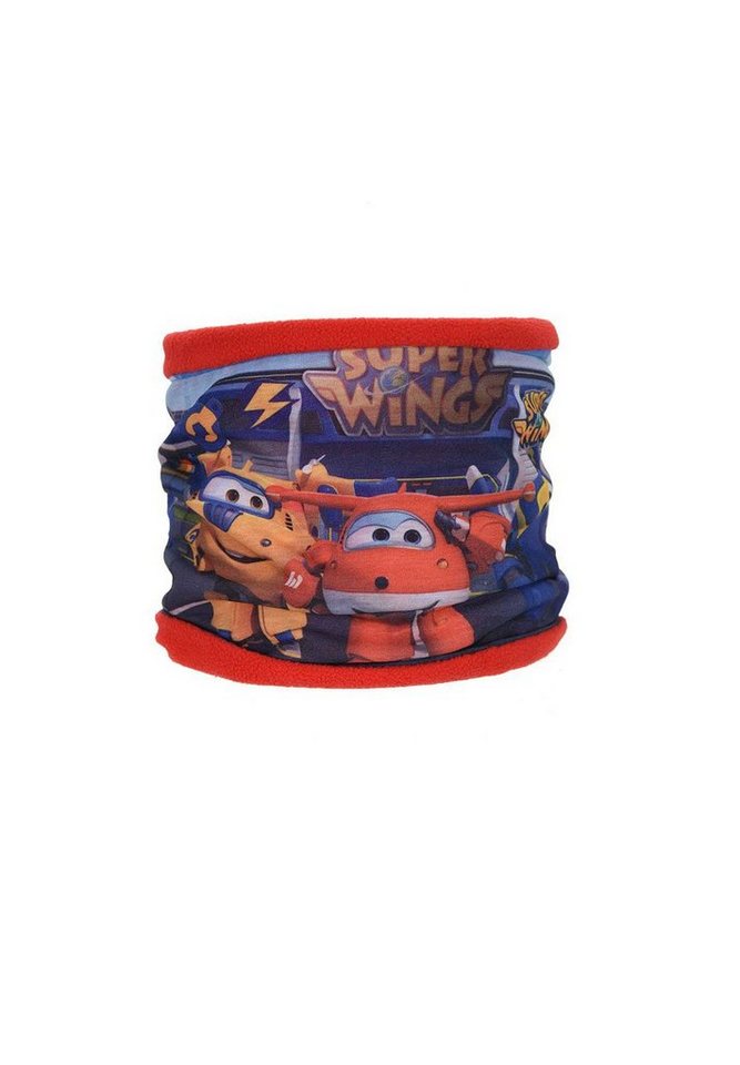 Super Wings Loop Kinder Jungen Winter-Schal Schlauch-Schal, Rot von Super Wings