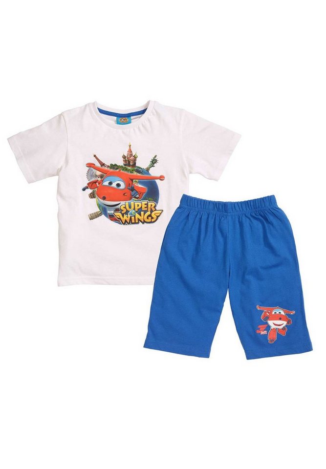 Super Wings Shorty Kinder Jungen Pyjama Schlaf-Set (2 tlg) von Super Wings