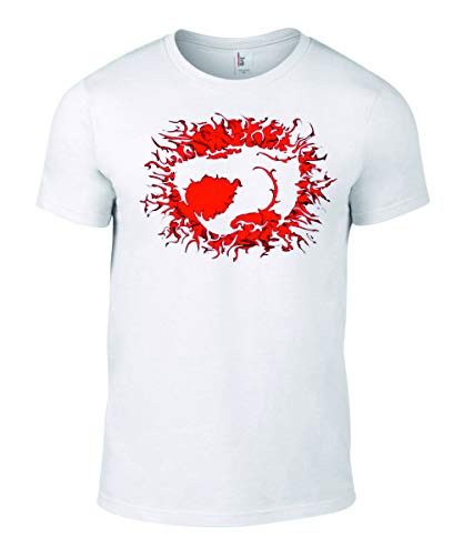 Super lemon Thundercats T-Shirt – Distressed Smokescreen Logo Symbol Retro TV Show inspiriert S – 3XL Erwachsene Kinder, tolles Geschenk oder Geschenk für jeden Retro-TV-Show-Fan Gr. L, weiß von Super lemon