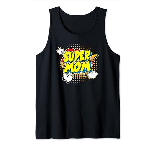 Super genial passenden Superhelden Mama Tank Top von Super passende Superhelden-Familie