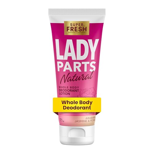 Lady Parts Natürliches Deodorant für private Teile und Körper, aluminiumfreies Deodorant für Frauen, ganztägige Geruchskontrolle für unter den Brüsten, inneren Oberschenkeln, Achseln und Hautfalten von Super & Fresh Co.