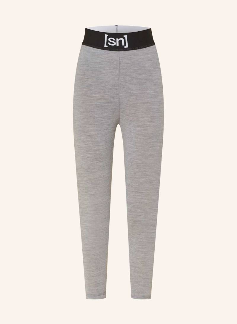 Super.Natural 3/4-Tight Tundra 175 Mit Merinowolle grau von Super.Natural