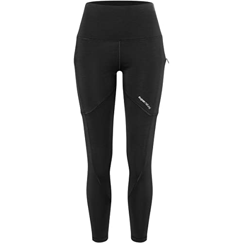 Super.Natural Damen Alpine Active Tights, Jet Black, S von super.natural