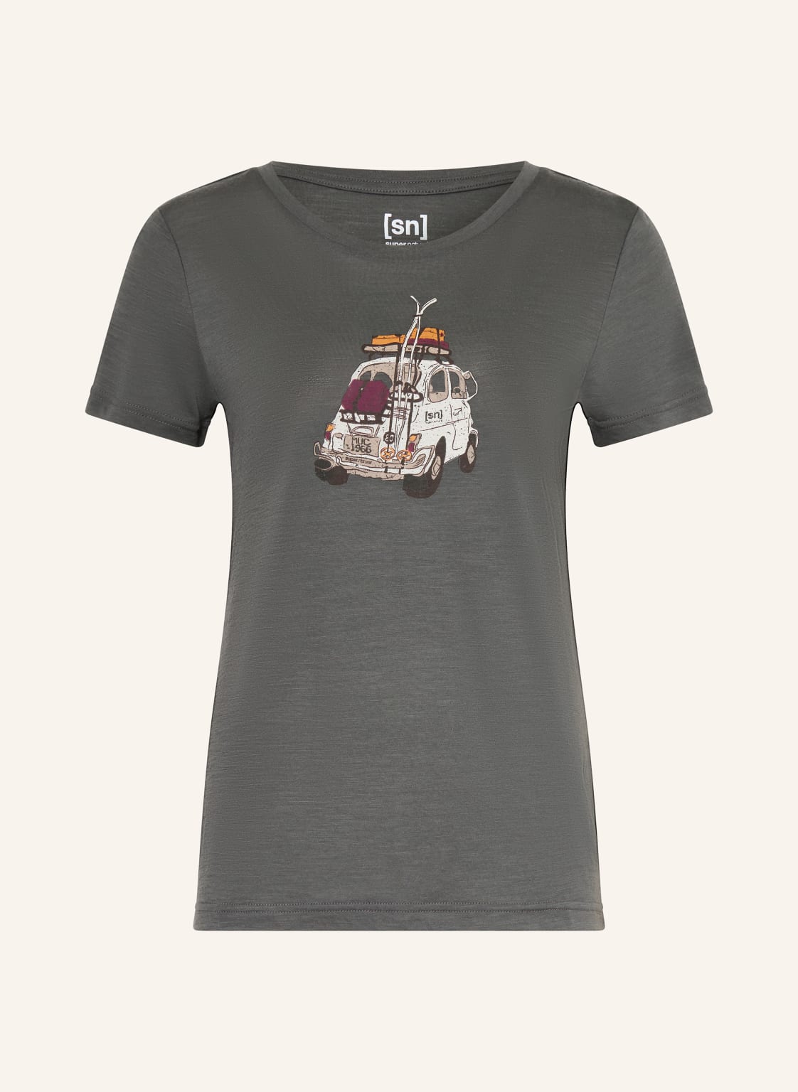 Super.Natural Funktionsshirt Carski Mit Merinowolle grau von Super.Natural