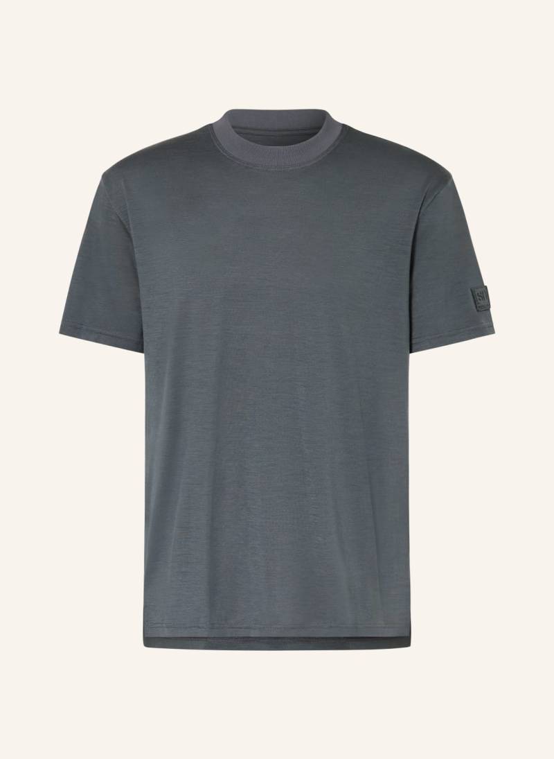 Super.Natural Funktionsshirt Casual Mit Merinowolle blau von Super.Natural