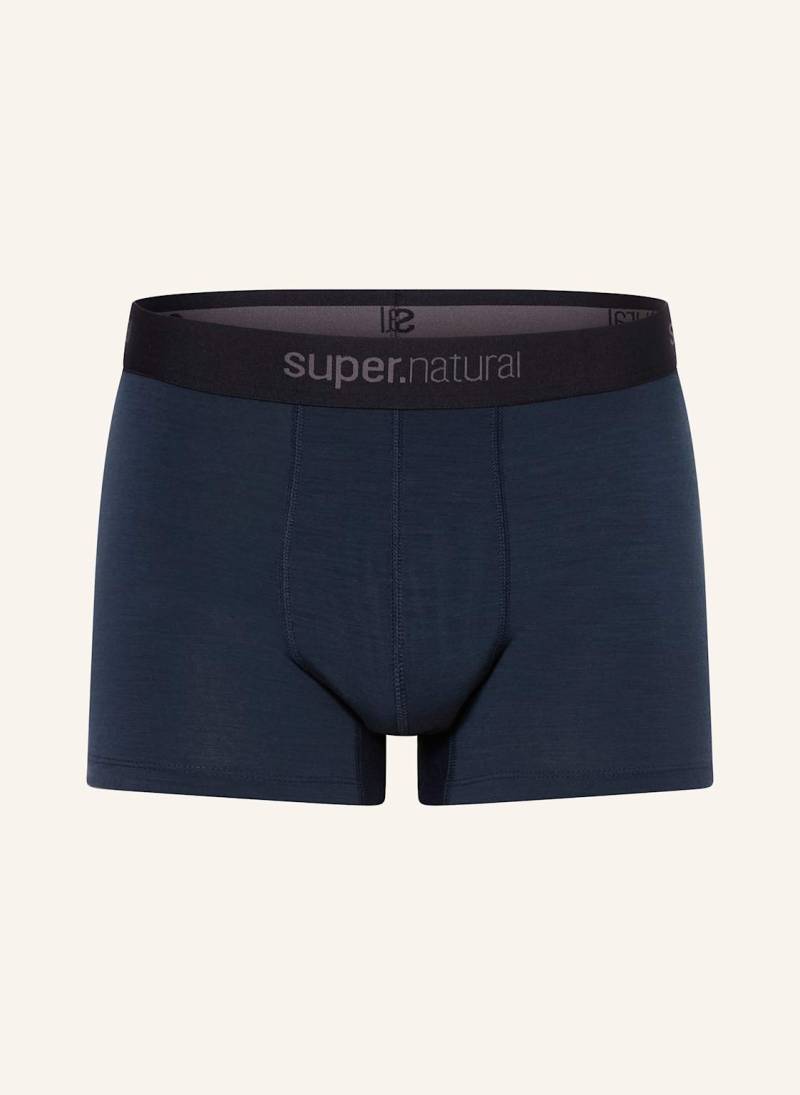 Super.Natural Funktionswäsche-Boxershorts tundra175 Boxer Mit Merinowolle blau von Super.Natural