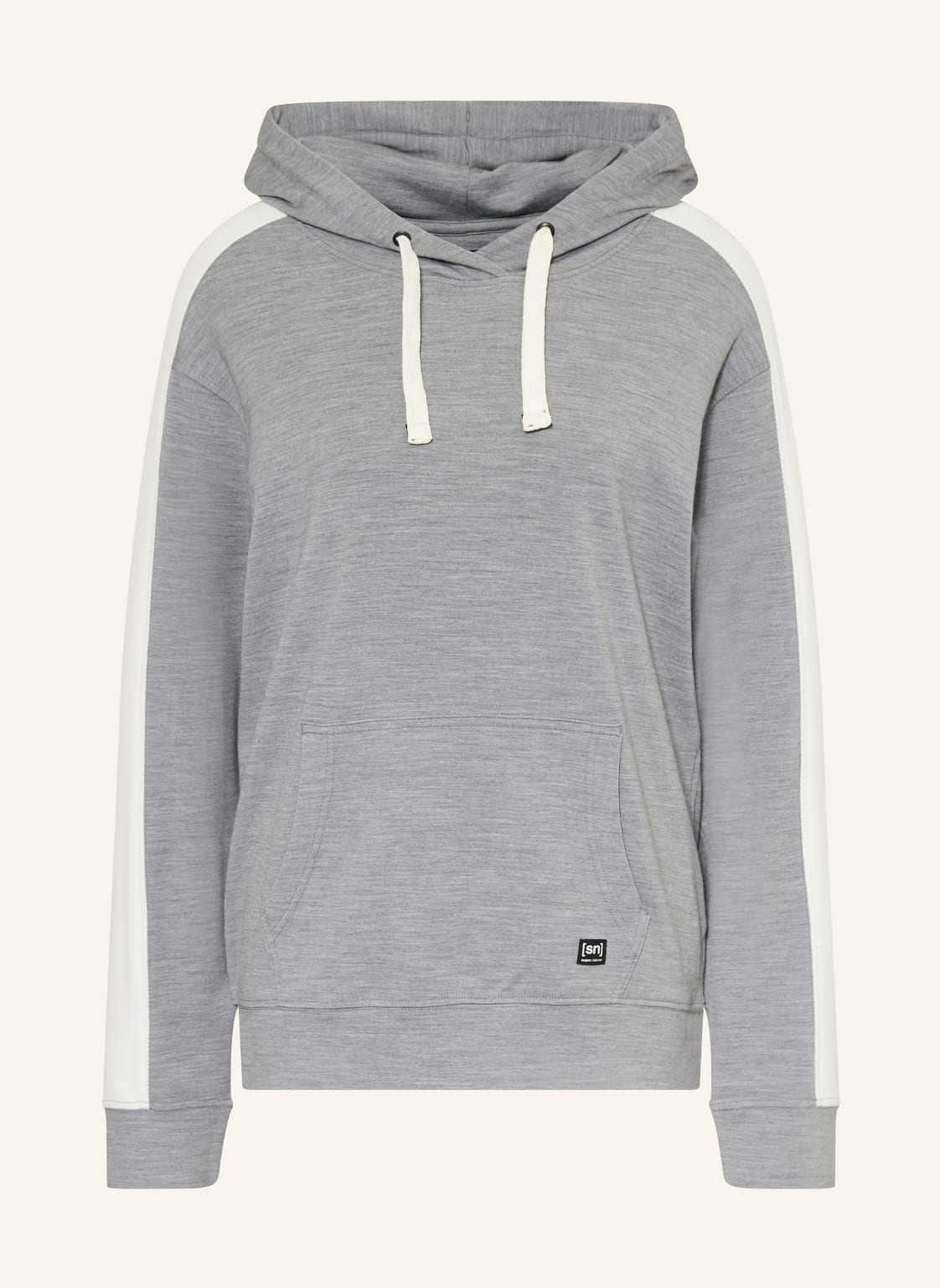 Super.Natural Hoodie Colorado Mit Merinowolle grau von Super.Natural