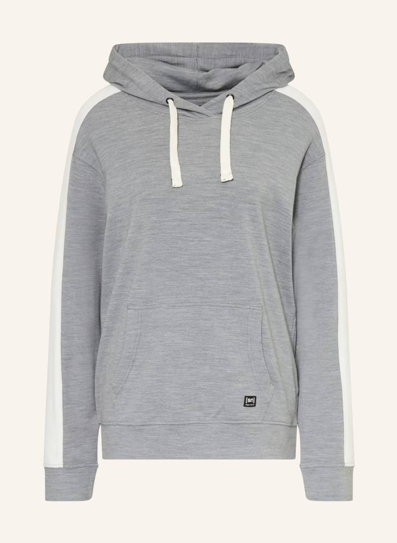 Super.Natural Hoodie Colorado Mit Merinowolle grau von Super.Natural