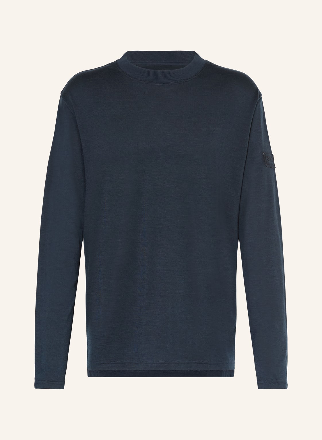 Super.Natural Longsleeve Casual Mit Merinowolle blau von Super.Natural