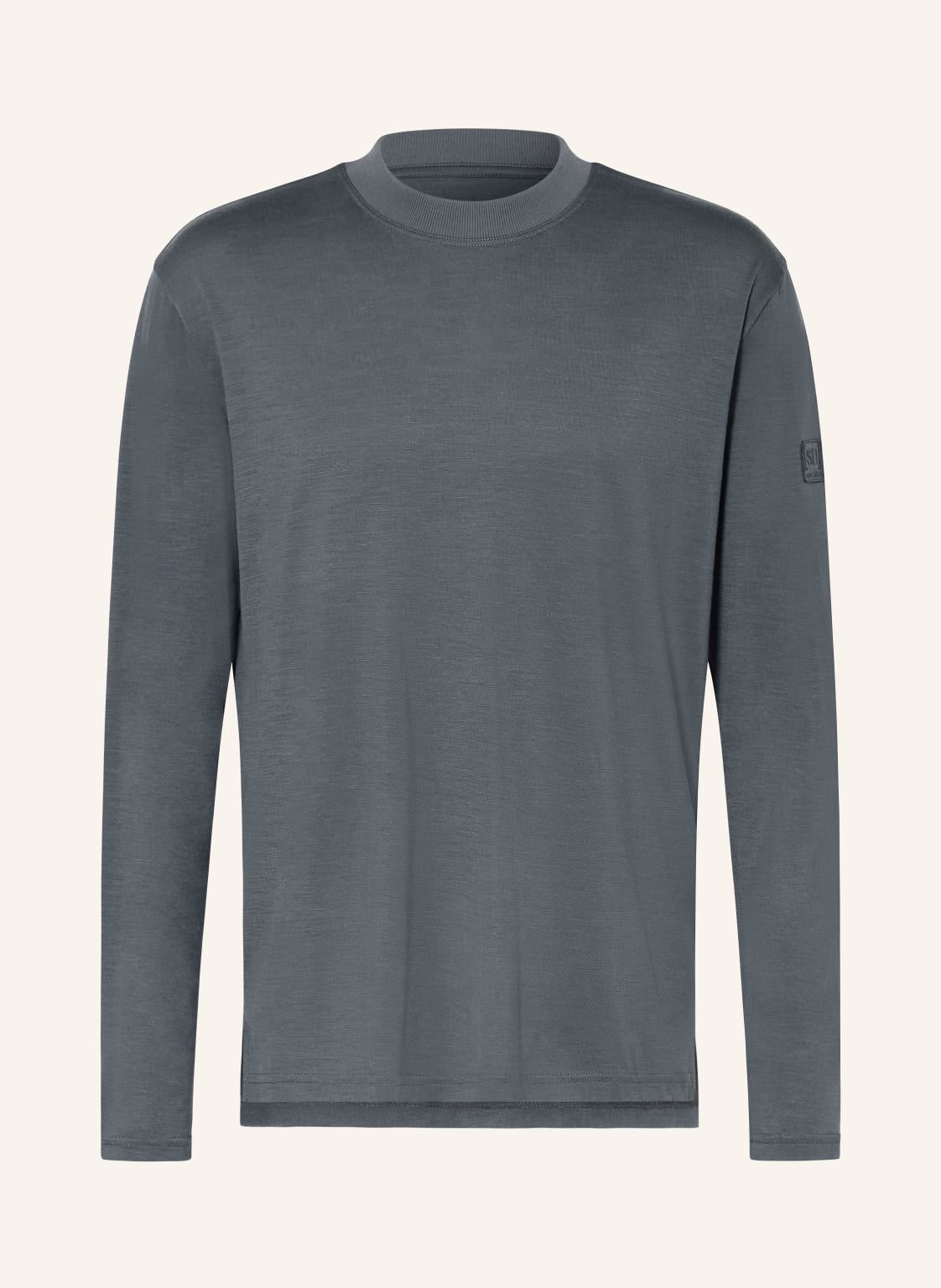 Super.Natural Longsleeve Casual Mit Merinowolle blau von Super.Natural