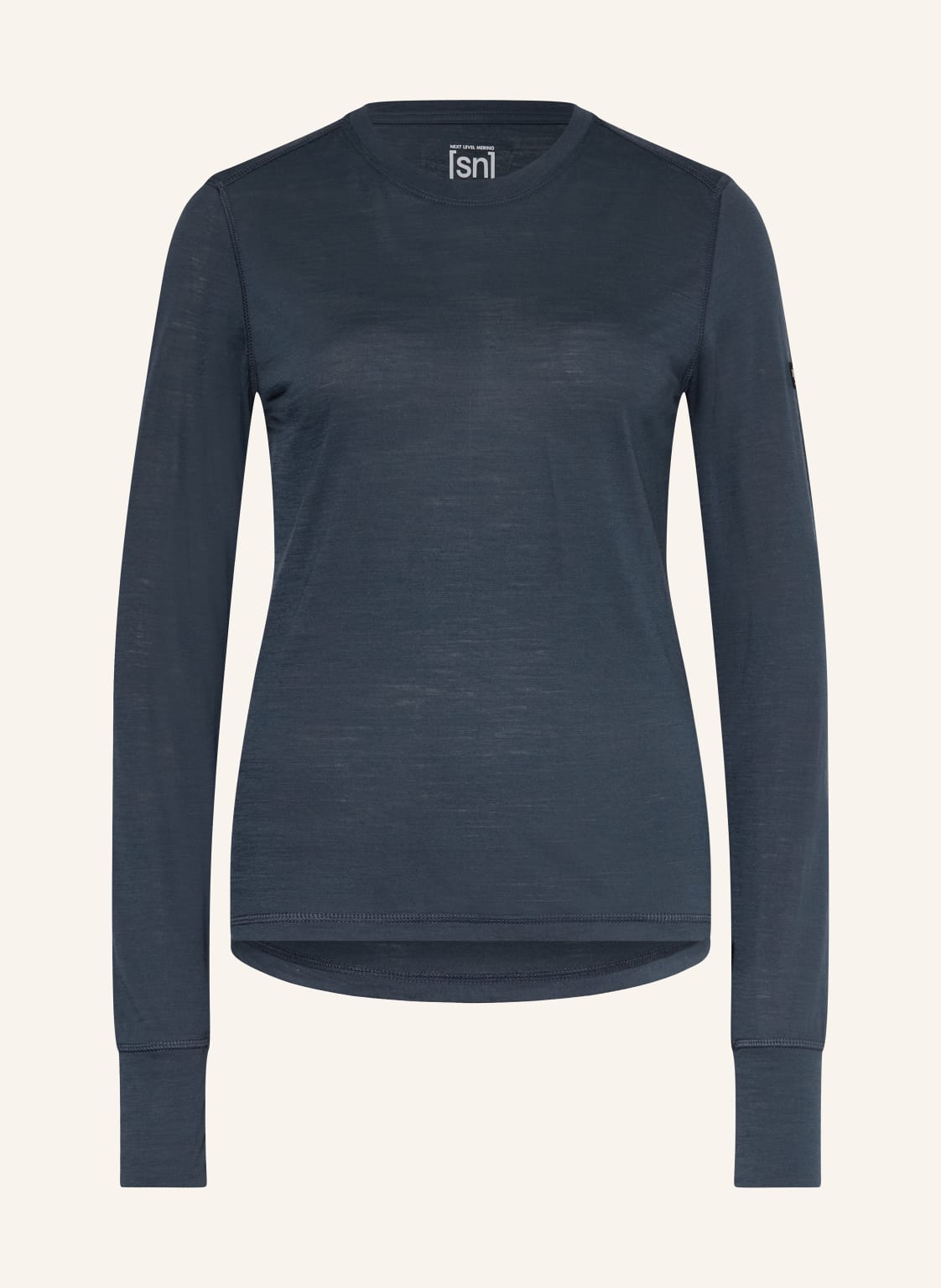 Super.Natural Longsleeve Sierra Mit Merinowolle blau von Super.Natural