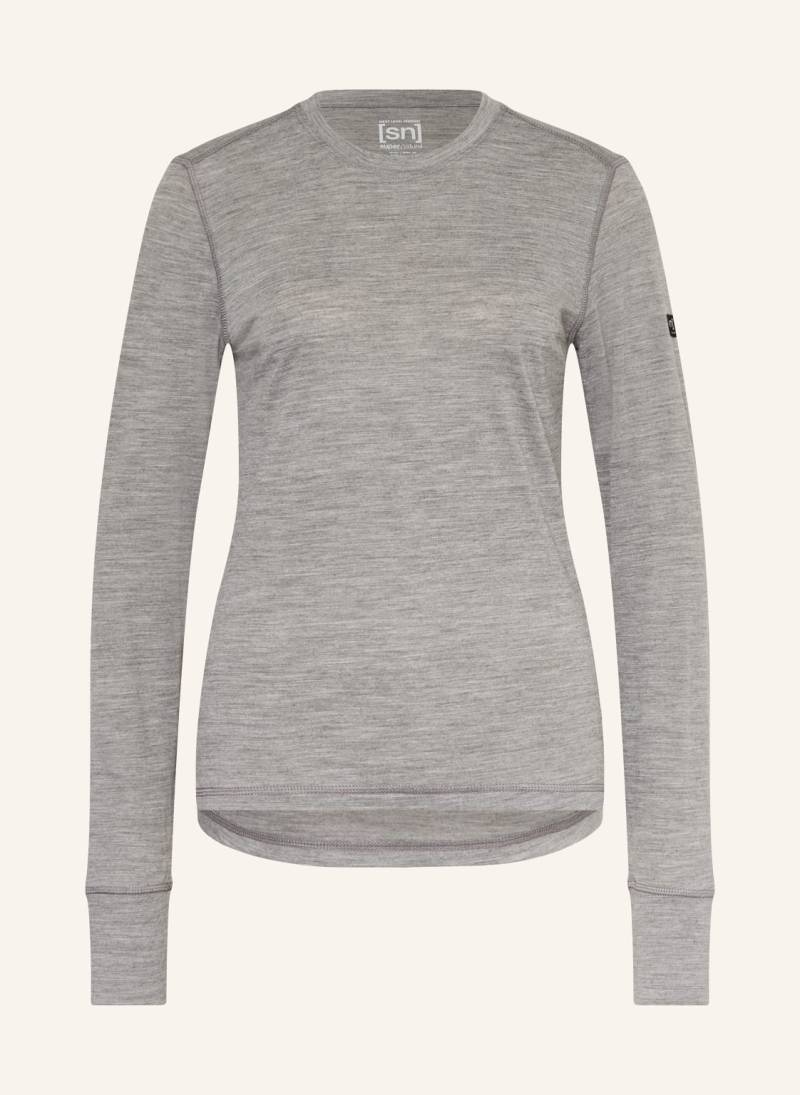 Super.Natural Longsleeve Sierra Mit Merinowolle grau von Super.Natural