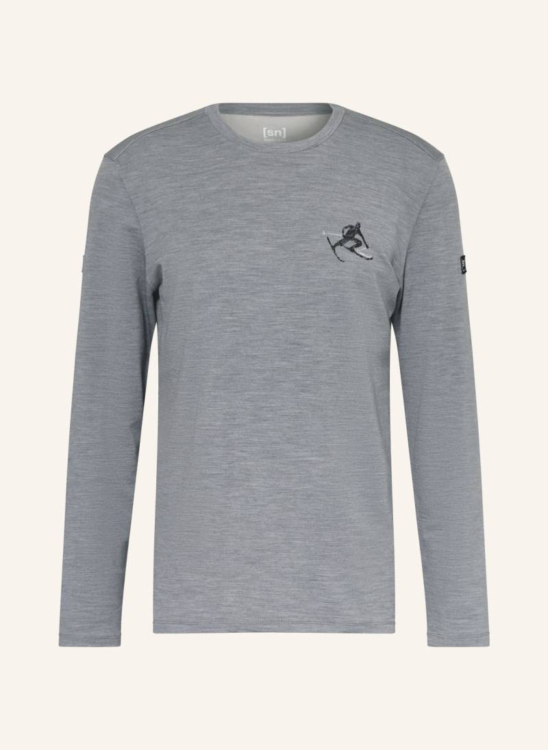 Super.Natural Longsleeve Toni Brush grau von Super.Natural