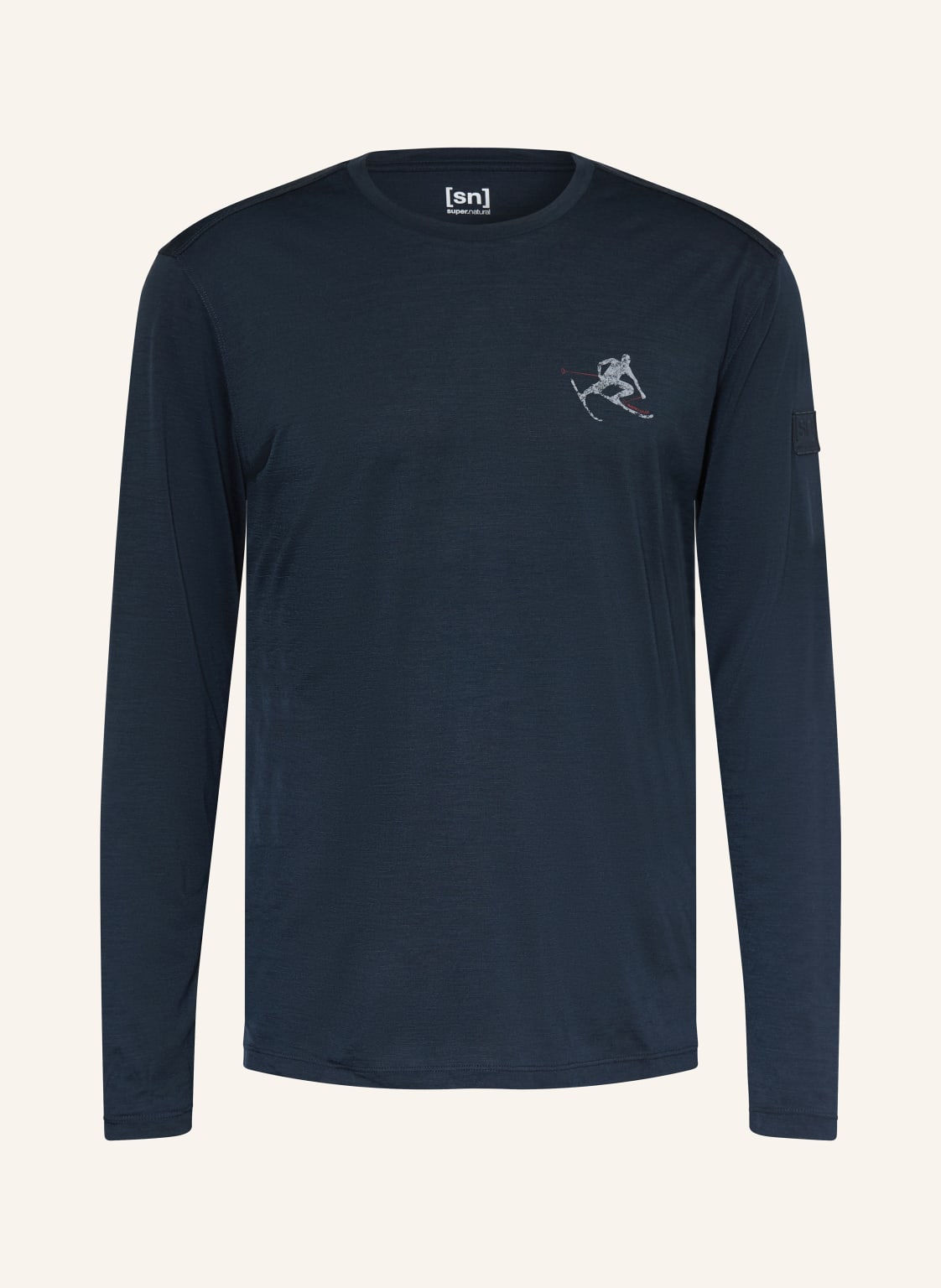 Super.Natural Longsleeve Toni Mit Merinowolle blau von Super.Natural