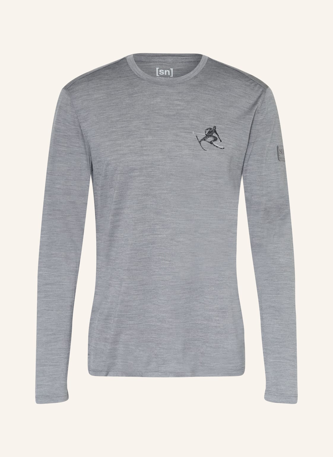 Super.Natural Longsleeve Toni Mit Merinowolle grau von Super.Natural