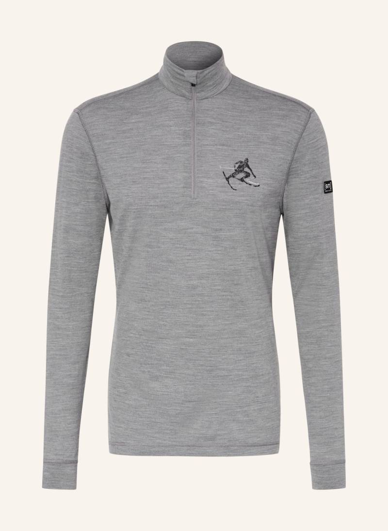 Super.Natural Midlayer tundra175 Toni Mit Merinowolle grau von Super.Natural