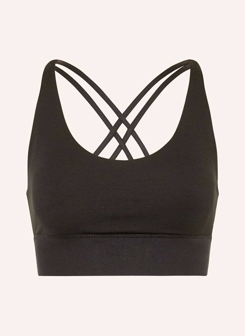 Super.Natural Sport-Bh Lux Super Mit Merinowolle schwarz von Super.Natural