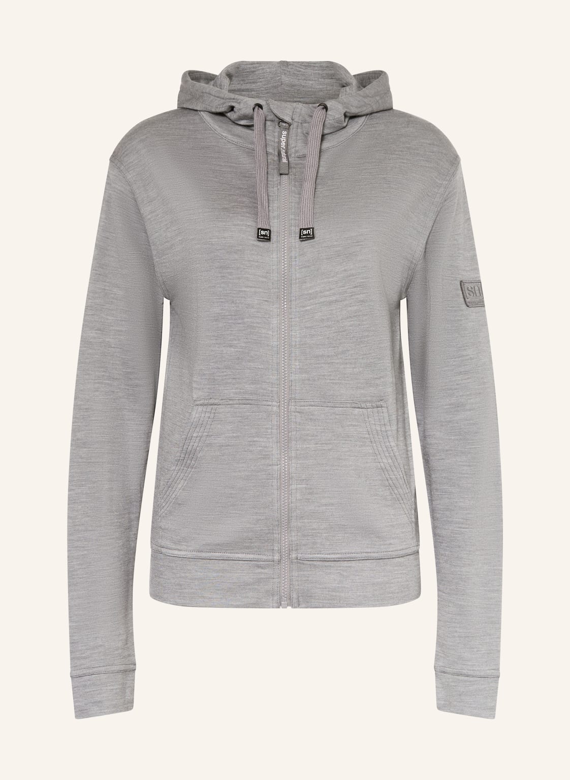 Super.Natural Sweatjacke Solution Bio Mit Merinowolle grau von Super.Natural