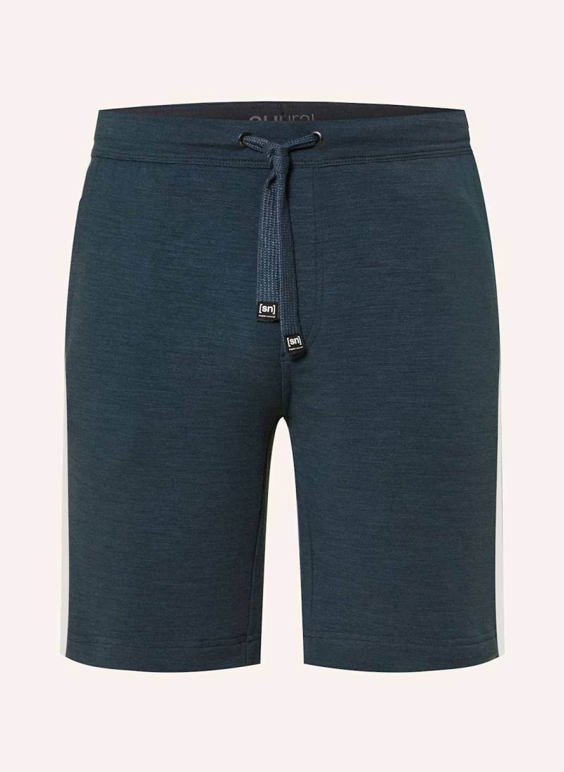 Super.Natural Sweatshorts Colorado Mit Merinowolle blau von Super.Natural