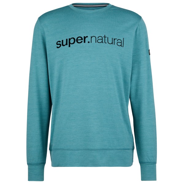 super.natural - 3D Signature Crew - Pullover Gr L türkis von Super.Natural