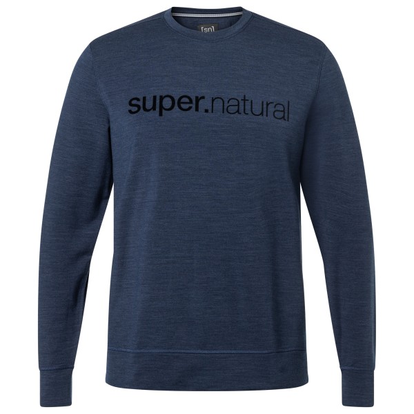 super.natural - 3D Signature Crew - Pullover Gr XXL blau von Super.Natural